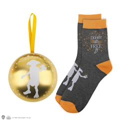 Linge de maison et décoration-Décoration-Capsule de noël avec boule de noël et chaussettes dobby - harry potter