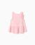 Débardeur en coton avec imprimé stitch Rose clair 3 - vertbaudet enfant 
