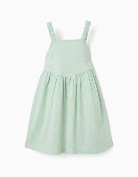 Robe sans manches en coton avec bretelles élastiques Corail clair+Vert clair 5 - vertbaudet enfant 