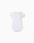 Body en coton avec col claudine Blanc+Rose clair 2 - vertbaudet enfant 