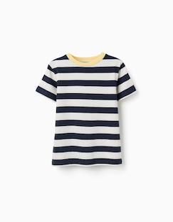 Garçon-T-shirt, polo, sous-pull-T-shirt-T-shirt en coton à rayures
