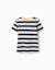T-shirt en coton à rayures Jaune clair+Vert clair+Vert foncé 1 - vertbaudet enfant 