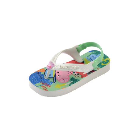 Tongs enfant Peppa Pig Beige+Blanc blanc+Bleu lavender+Crème+Rose 7 - vertbaudet enfant 