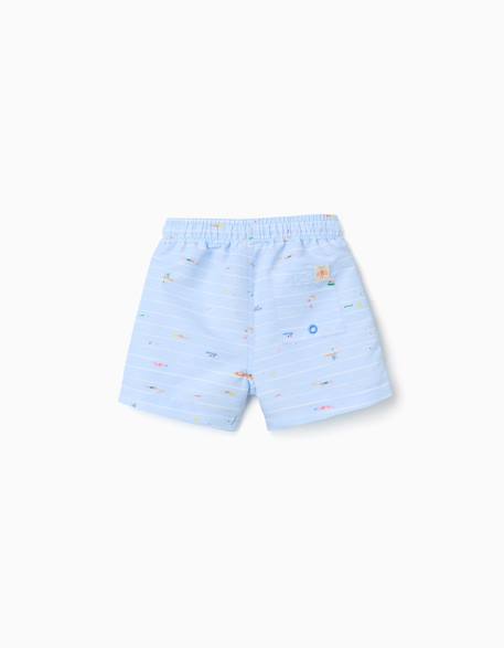 Short de bain avec imprimé carolina celas x zippy Bleu clair 2 - vertbaudet enfant 
