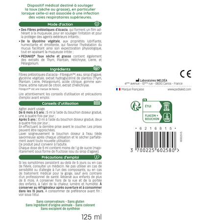 Sirop toux sèche & grasse 125ml MULTICOLORE 3 - vertbaudet enfant 