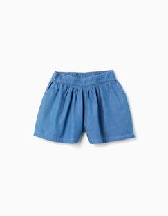 Short en jean avec taille élastique et poches  - vertbaudet enfant
