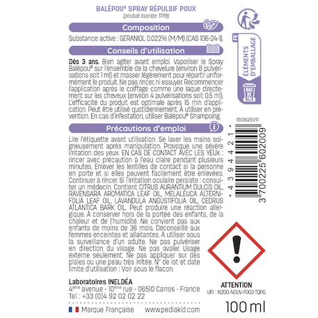 Balépou spray 100ml - lot de 2 MULTICOLORE 4 - vertbaudet enfant 