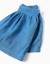 Short en jean avec taille élastique et poches Bleu clair 4 - vertbaudet enfant 