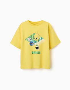 Garçon-T-shirt, polo, sous-pull-T-shirt-T-shirt en coton avec imprimé titi