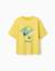 T-shirt en coton avec imprimé titi Jaune clair 1 - vertbaudet enfant 