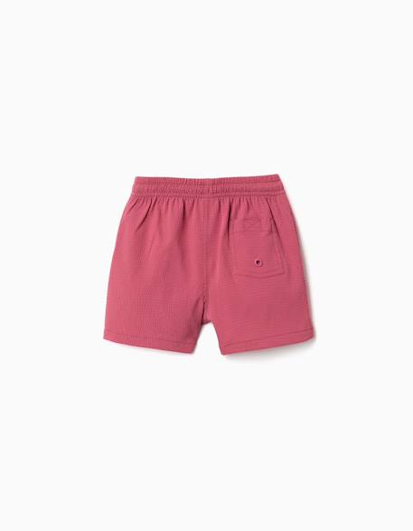 Short de bain avec cordon de serrage et poche Rose foncé 3 - vertbaudet enfant 