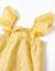 Combinaison courte en coton avec broderie et volants b&s Jaune clair 4 - vertbaudet enfant 