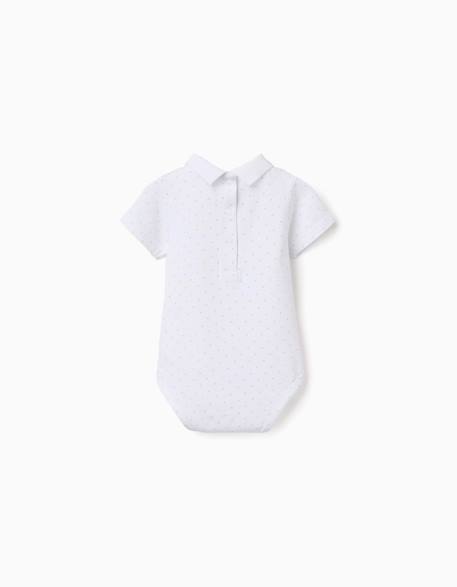 Body en coton avec motif Blanc 2 - vertbaudet enfant 