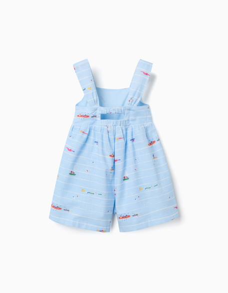 Combishort en coton avec imprimé carolina celas x zippy Bleu clair 2 - vertbaudet enfant 