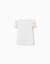 T-shirt en coton avec imprimé mosaïque et manches à volants Blanc 2 - vertbaudet enfant 