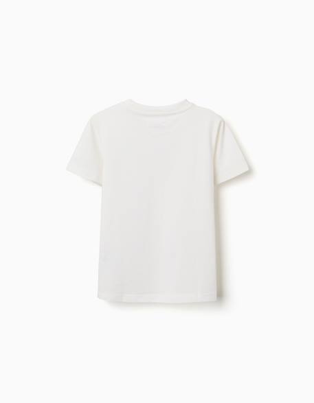T-shirt en coton avec monstres des émotions à colorier Blanc 3 - vertbaudet enfant 