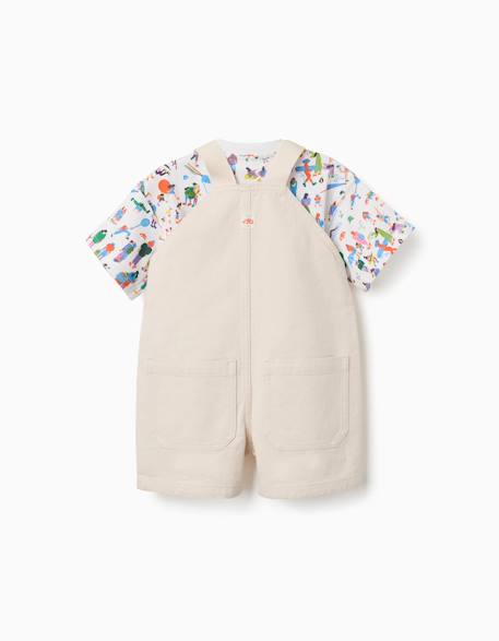 T-shirt et salopette carolina celas x zippy Beige clair 3 - vertbaudet enfant 