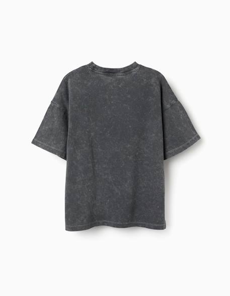 T-shirt en coton avec imprimé looney tunes Gris foncé 3 - vertbaudet enfant 