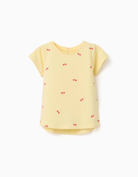 Bébé-T-shirt, sous-pull-T-shirt en coton avec motif cerise