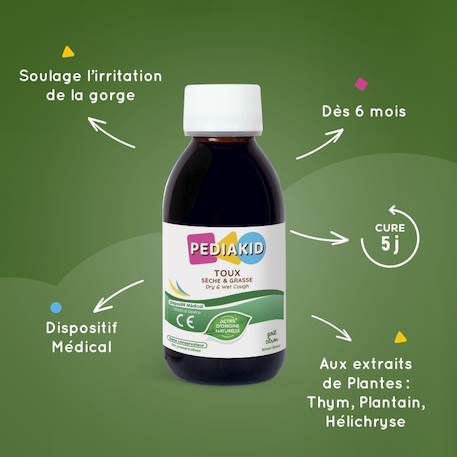 Sirop toux sèche & grasse 125ml MULTICOLORE 4 - vertbaudet enfant 