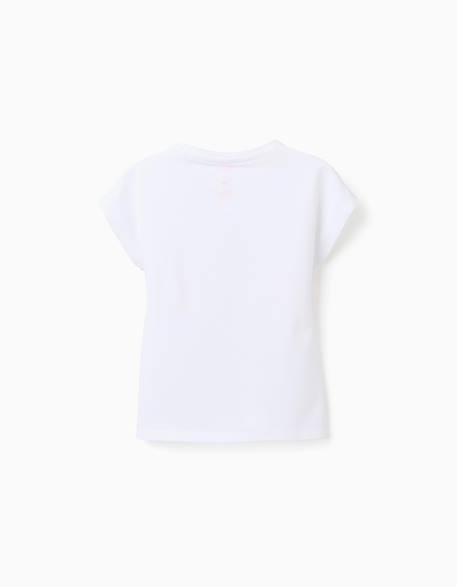 T-shirt en coton avec imprimé stitch et scrump Blanc 2 - vertbaudet enfant 