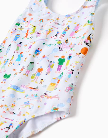 Maillot de bain avec imprimé carolina celas x zippy Blanc 3 - vertbaudet enfant 