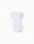 Body en coton avec col claudine Blanc+Rose clair 1 - vertbaudet enfant 