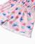 Combishort en coton avec motif stitch et volants Rose clair 4 - vertbaudet enfant 