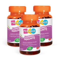 Puériculture-Gommes immunité 60 oursons - lot de 3