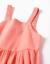 Robe sans manches en coton avec bretelles élastiques Corail clair+Vert clair 3 - vertbaudet enfant 