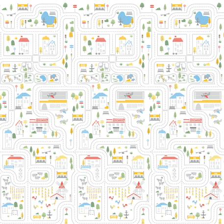 Tapis de jeu pliable réversible xxl funmat Animaux-ville+Ferme-ville+Ville-forêt 9 - vertbaudet enfant 