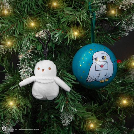 Capsule de noël avec boule de noël et porte-clés peluche hedwige - harry potter Bleu 2 - vertbaudet enfant 