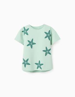 T-shirt en coton avec imprimé étoile de mer  - vertbaudet enfant