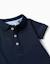 Body polo en coton à manches courtes Blanc+Bleu foncé 7 - vertbaudet enfant 