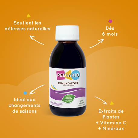 Sirop immuno-fort 125ml - lot de 3 MULTICOLORE 4 - vertbaudet enfant 