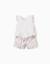 Blouse sans manches et short avec imprimé carolina celas x zippy Blanc 3 - vertbaudet enfant 