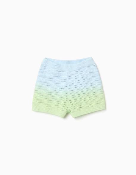 Fille-Short en croché avec effet dégradé