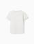 T-shirt en coton piqué avec poche Blanc+Vert clair 2 - vertbaudet enfant 