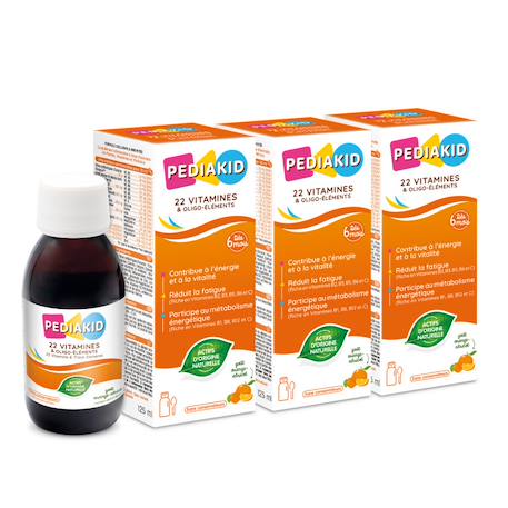 Sirop 22 vitamines 125ml - lot de 3 MULTICOLORE 1 - vertbaudet enfant 