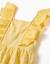 Combinaison courte en coton avec broderie et volants b&s Jaune clair 4 - vertbaudet enfant 