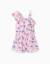 Combishort en coton avec motif stitch et volants Rose clair 2 - vertbaudet enfant 