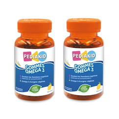 Puériculture-Gommes oméga 3 60 oursons - lot de 2