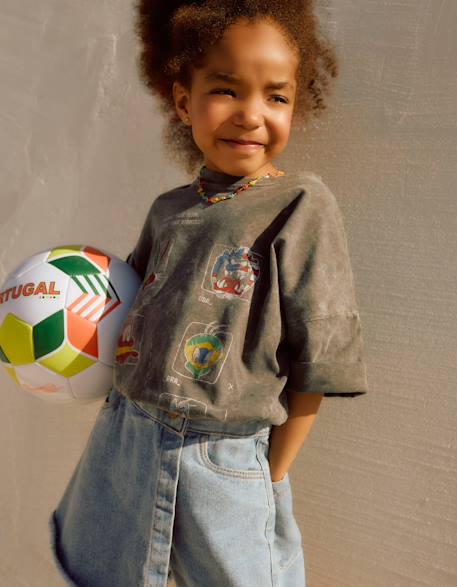 Garçon-T-shirt en coton avec imprimé looney tunes