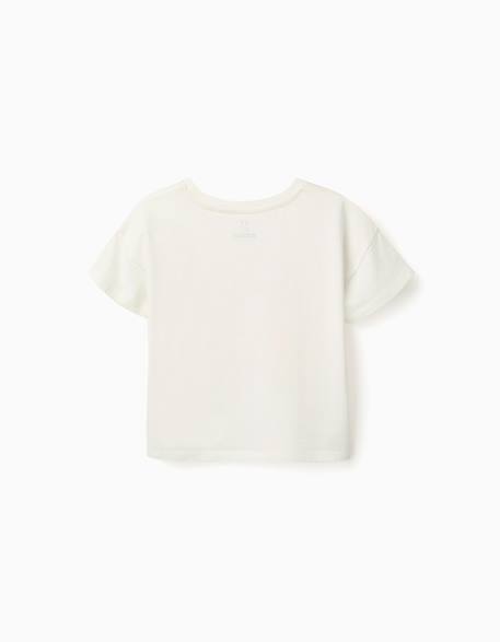 T-shirt en coton avec imprimé étoile de mer Blanc 2 - vertbaudet enfant 