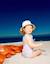 Maillot de bain avec imprimé carolina celas x zippy Blanc 1 - vertbaudet enfant 