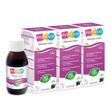 Sirop immuno-fort 125ml - lot de 3 MULTICOLORE 1 - vertbaudet enfant 