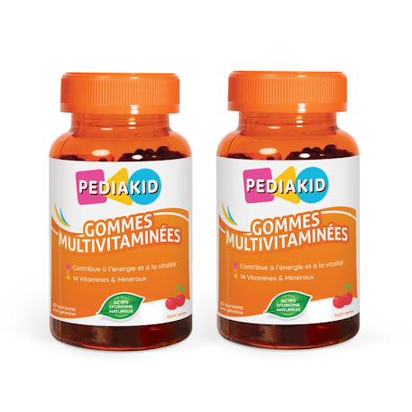Gommes multivitaminées 60 oursons - lot de 2 MULTICOLORE 1 - vertbaudet enfant 
