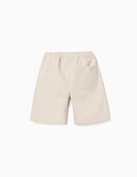 Short long en coton avec cordon de serrage carolina celas x zippy Beige clair+Bleu 2 - vertbaudet enfant 