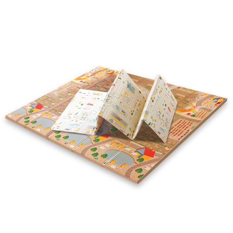 Tapis de jeu pliable réversible xxl funmat Animaux-ville+Ferme-ville+Ville-forêt 7 - vertbaudet enfant 
