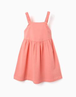 Robe sans manches en coton avec bretelles élastiques  - vertbaudet enfant